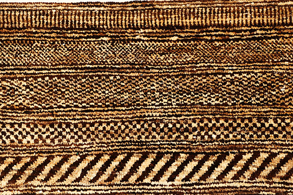 Saddle Brown Gabbeh 4' 6 x 6' 7 - No. 55716 - ALRUG Rug Store