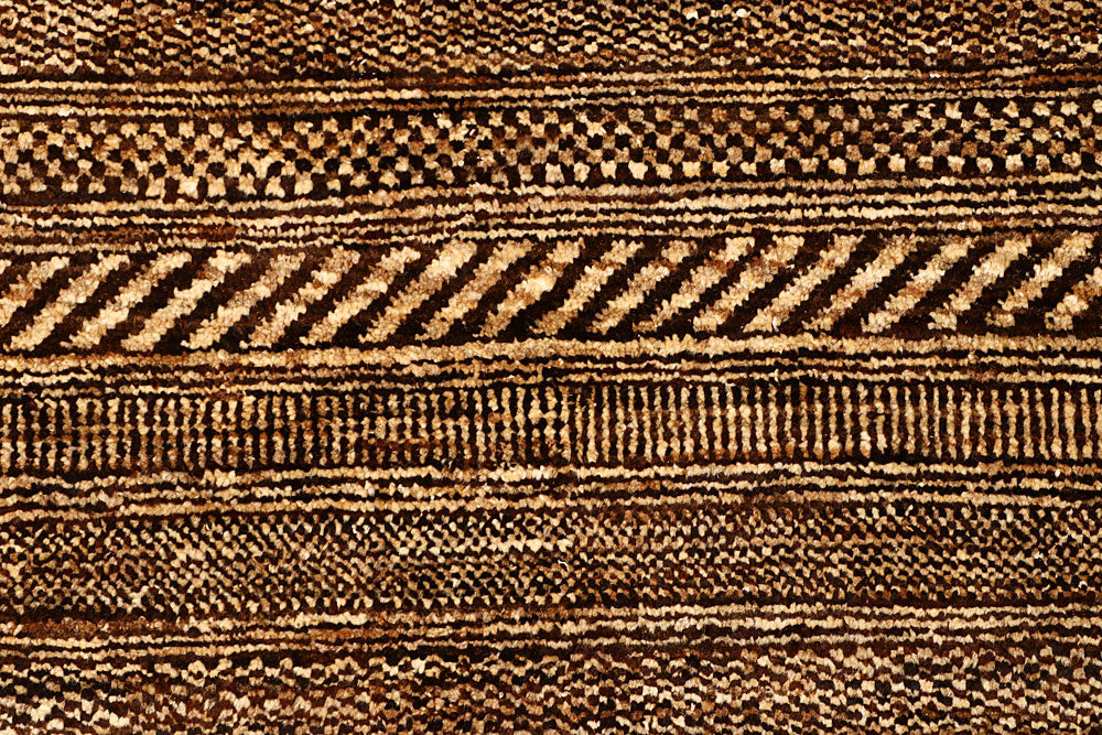 Saddle Brown Gabbeh 4' 6 x 6' 7 - No. 55716 - ALRUG Rug Store