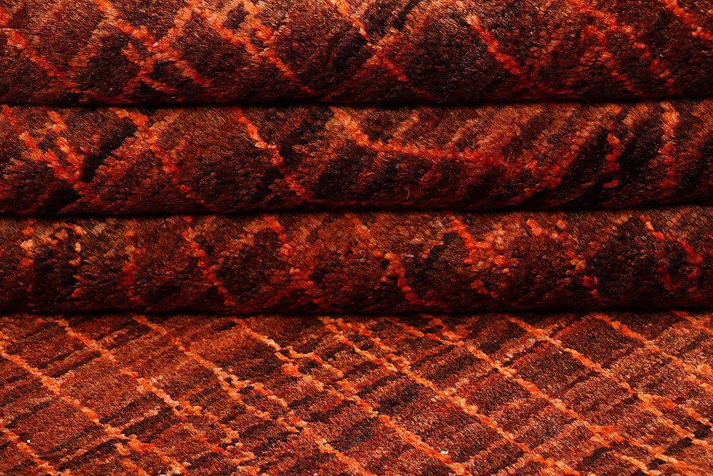 Brown Gabbeh 4' 7 x 6' 8 - No. 55717 - ALRUG Rug Store