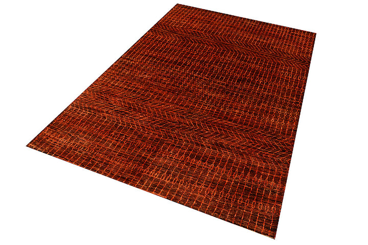 Brown Gabbeh 4' 7 x 6' 8 - No. 55717 - ALRUG Rug Store