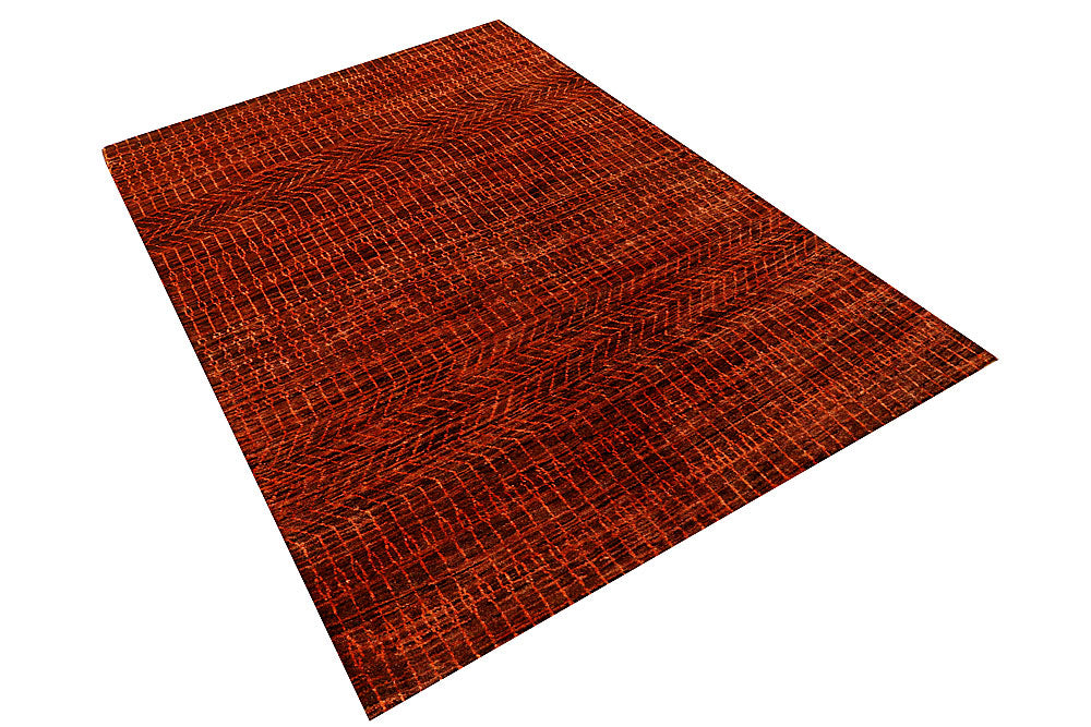 Brown Gabbeh 4' 7 x 6' 8 - No. 55717 - ALRUG Rug Store