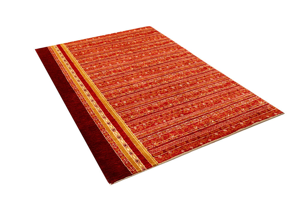 Firebrick Gabbeh 4' 3 x 6' 4 - No. 55718 - ALRUG Rug Store