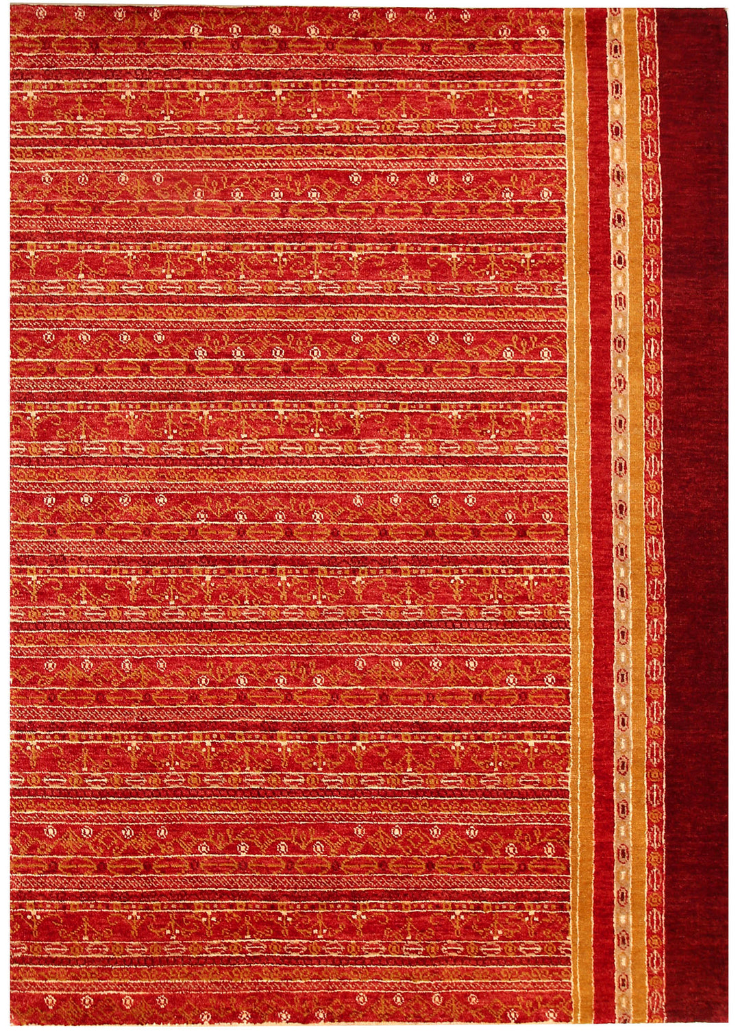 Firebrick Gabbeh 4' 3 x 6' 4 - No. 55718 - ALRUG Rug Store