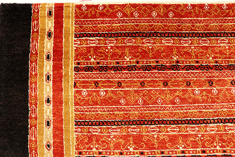 Orange Red Gabbeh 4' 3 x 6' 4 - No. 55719 - ALRUG Rug Store