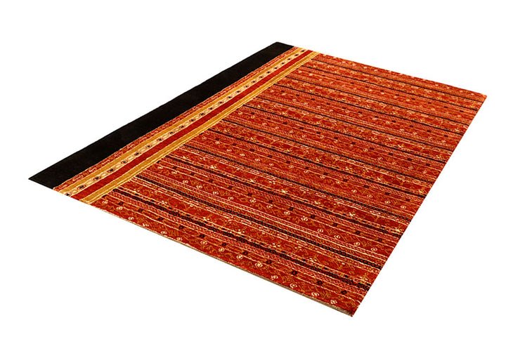 Orange Red Gabbeh 4' 3 x 6' 4 - No. 55719 - ALRUG Rug Store