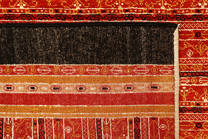 Orange Red Gabbeh 4' 3 x 6' 4 - No. 55719 - ALRUG Rug Store