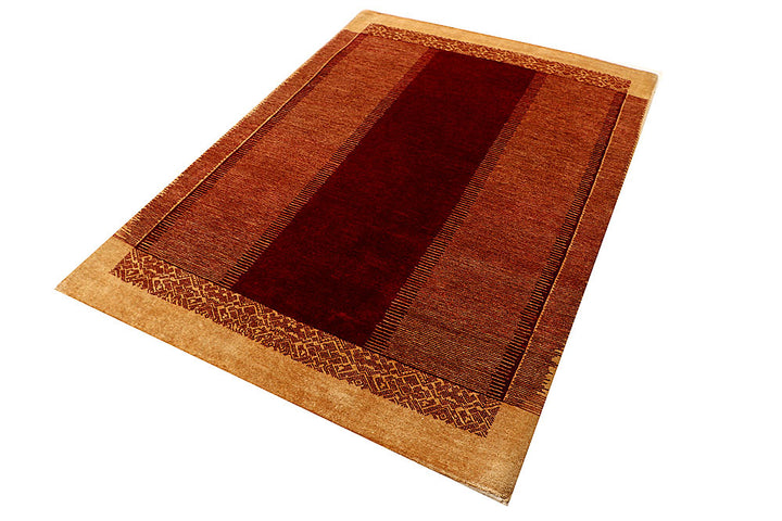 Dark Red Gabbeh 4' 7 x 6' 7 - No. 55728 - ALRUG Rug Store