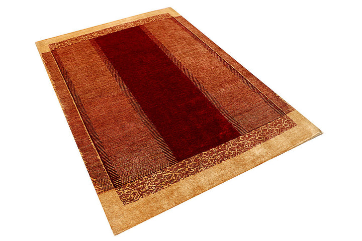 Dark Red Gabbeh 4' 7 x 6' 7 - No. 55728 - ALRUG Rug Store