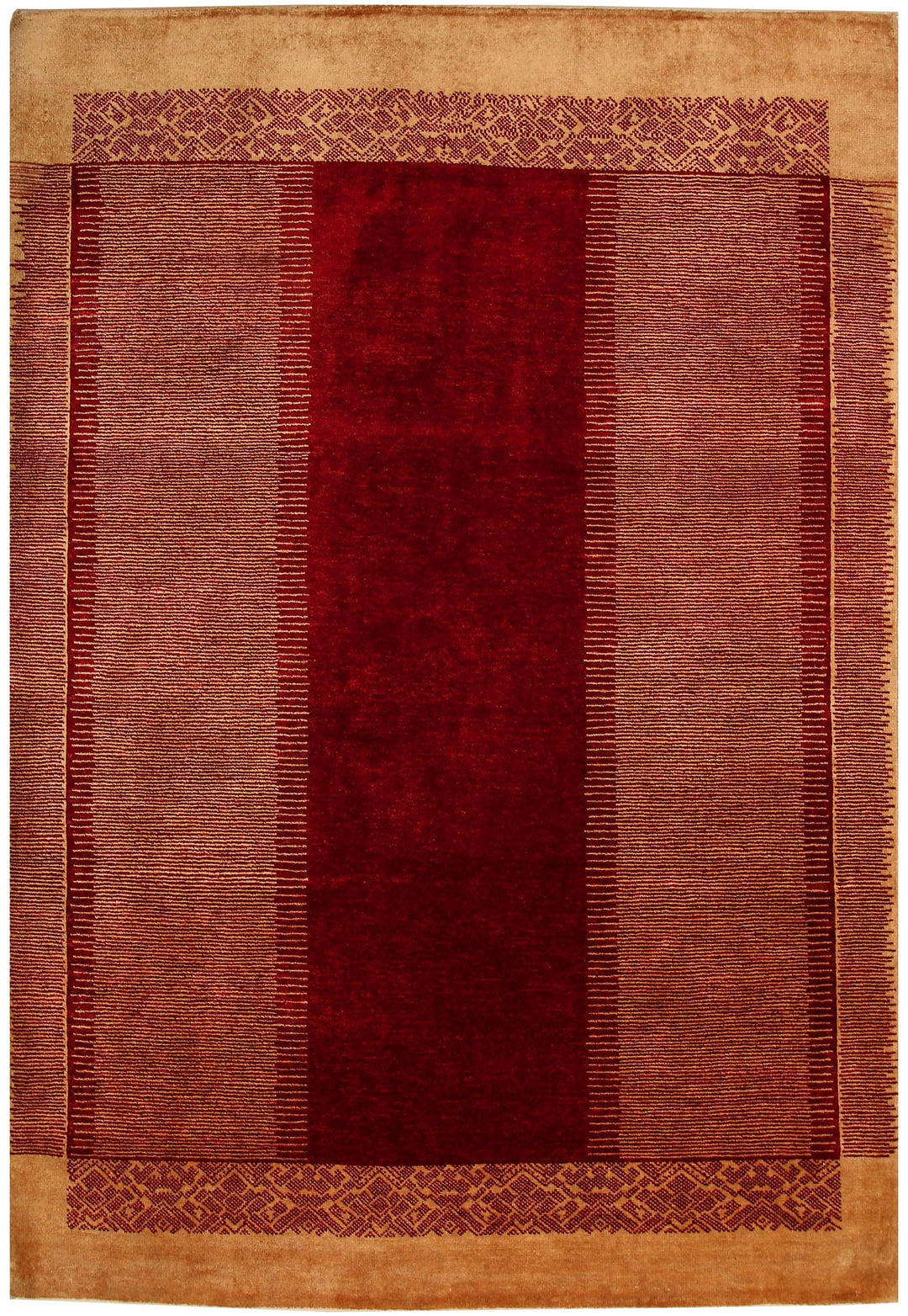 Dark Red Gabbeh 4' 7 x 6' 7 - No. 55728 - ALRUG Rug Store