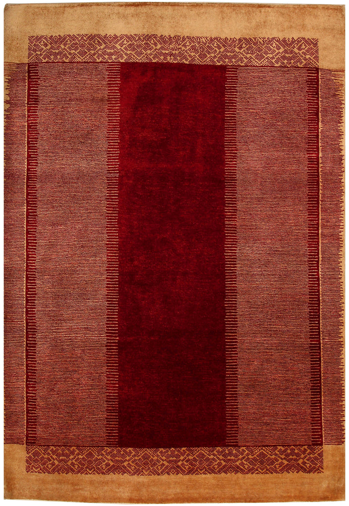 Dark Red Gabbeh 4' 7 x 6' 7 - No. 55728 - ALRUG Rug Store