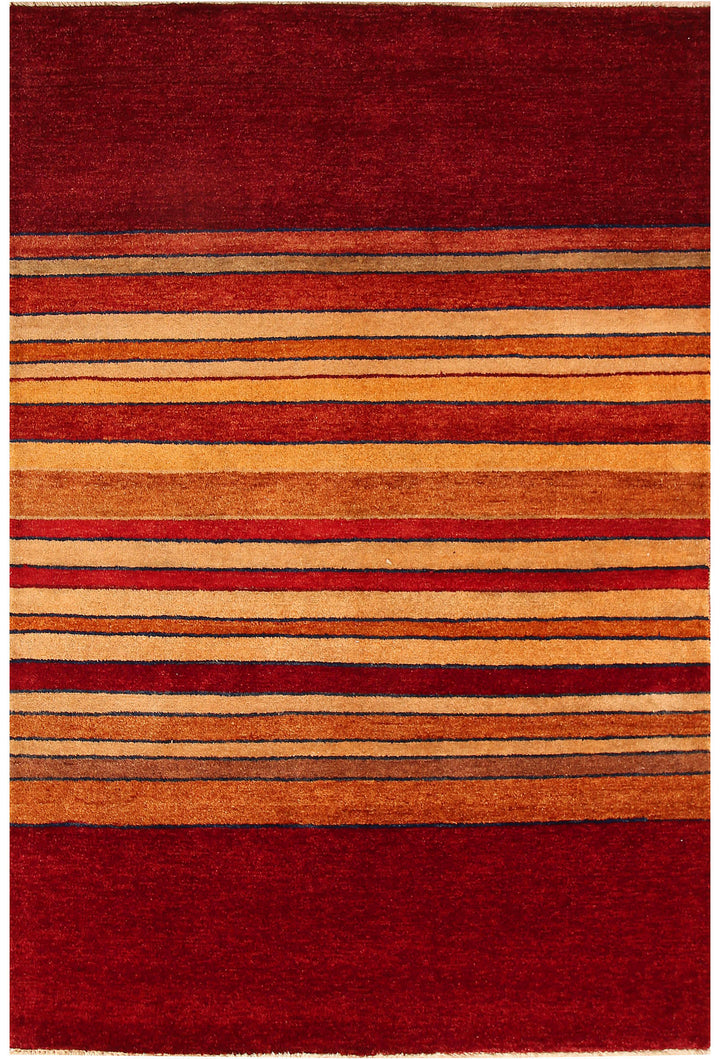 Multi Colored Gabbeh 4' 4 x 6' 6 - No. 55730 - ALRUG Rug Store