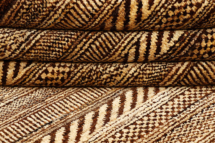 Saddle Brown Gabbeh 4' 7 x 6' 6 - No. 55732 - ALRUG Rug Store