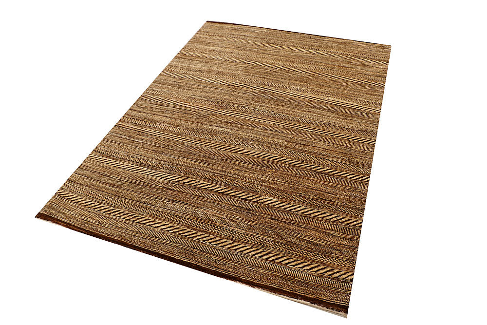 Saddle Brown Gabbeh 4' 7 x 6' 6 - No. 55732 - ALRUG Rug Store