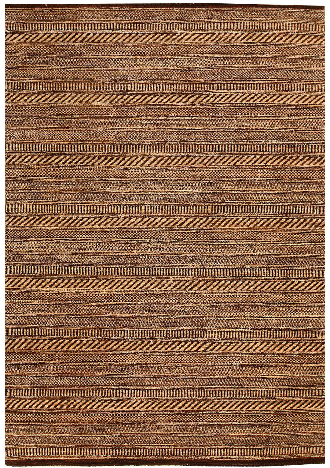 Saddle Brown Gabbeh 4' 7 x 6' 6 - No. 55732 - ALRUG Rug Store