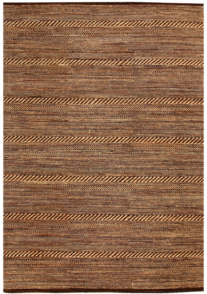 Saddle Brown Gabbeh 4' 7 x 6' 6 - No. 55732 - ALRUG Rug Store