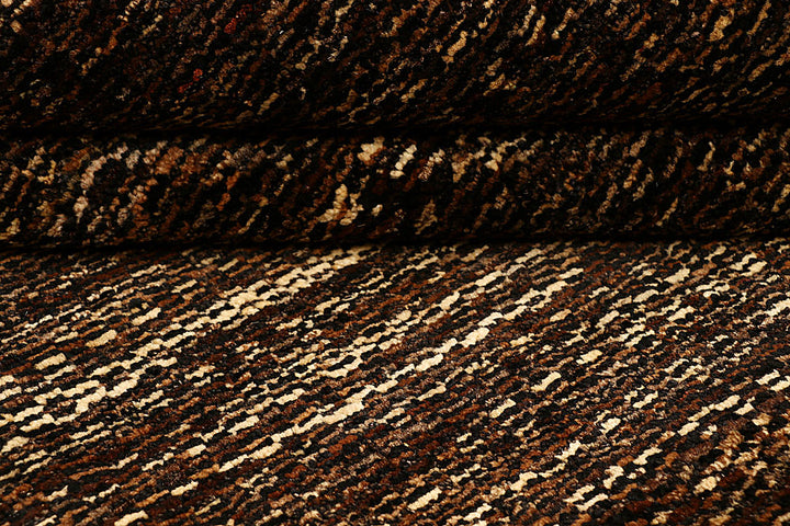 Saddle Brown Gabbeh 4' 6 x 6' 7 - No. 55736 - ALRUG Rug Store