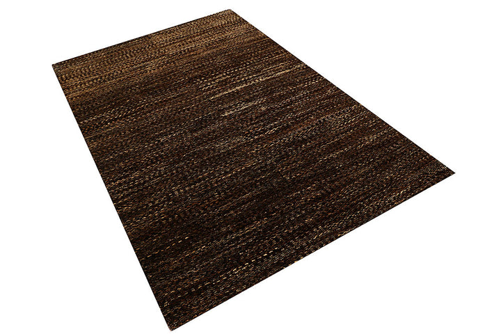 Saddle Brown Gabbeh 4' 6 x 6' 7 - No. 55736 - ALRUG Rug Store