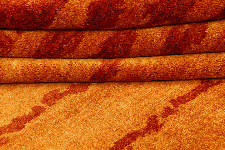 Dark Orange Gabbeh 4' 7 x 6' 9 - No. 55737 - ALRUG Rug Store