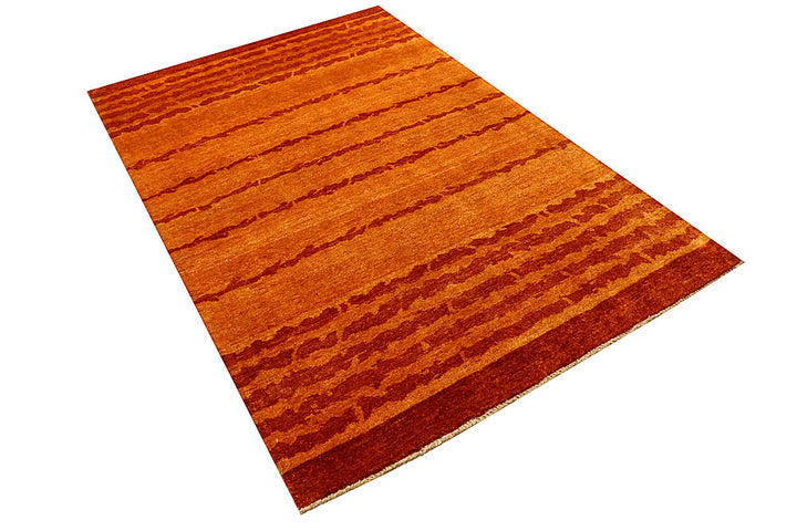 Dark Orange Gabbeh 4' 7 x 6' 9 - No. 55737 - ALRUG Rug Store