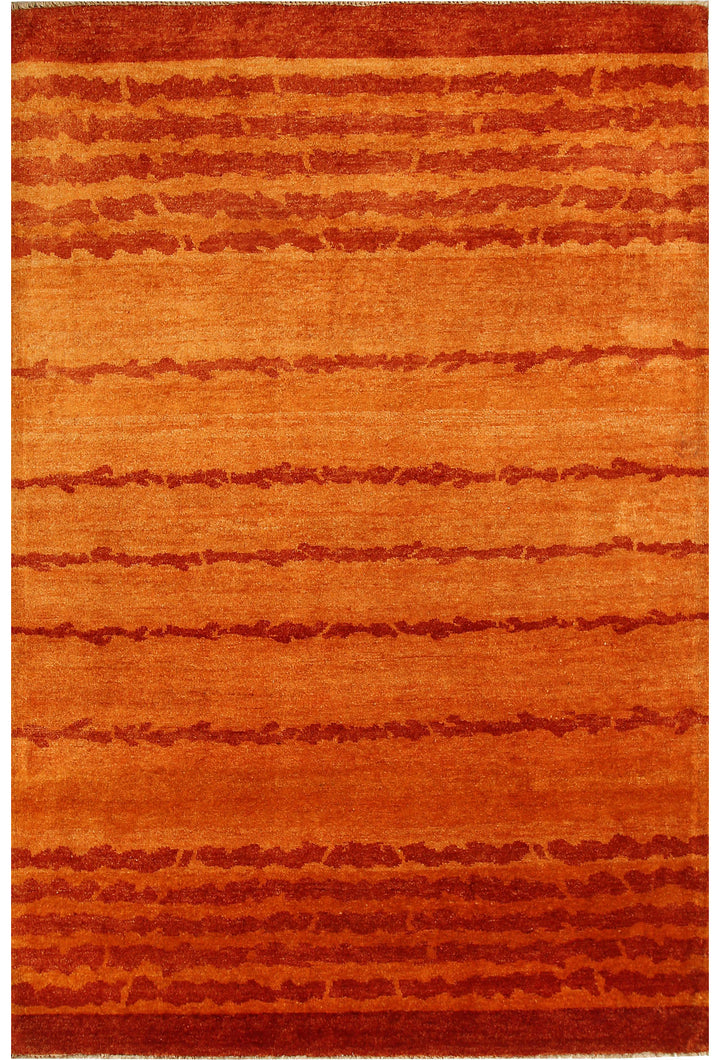 Dark Orange Gabbeh 4' 7 x 6' 9 - No. 55737 - ALRUG Rug Store