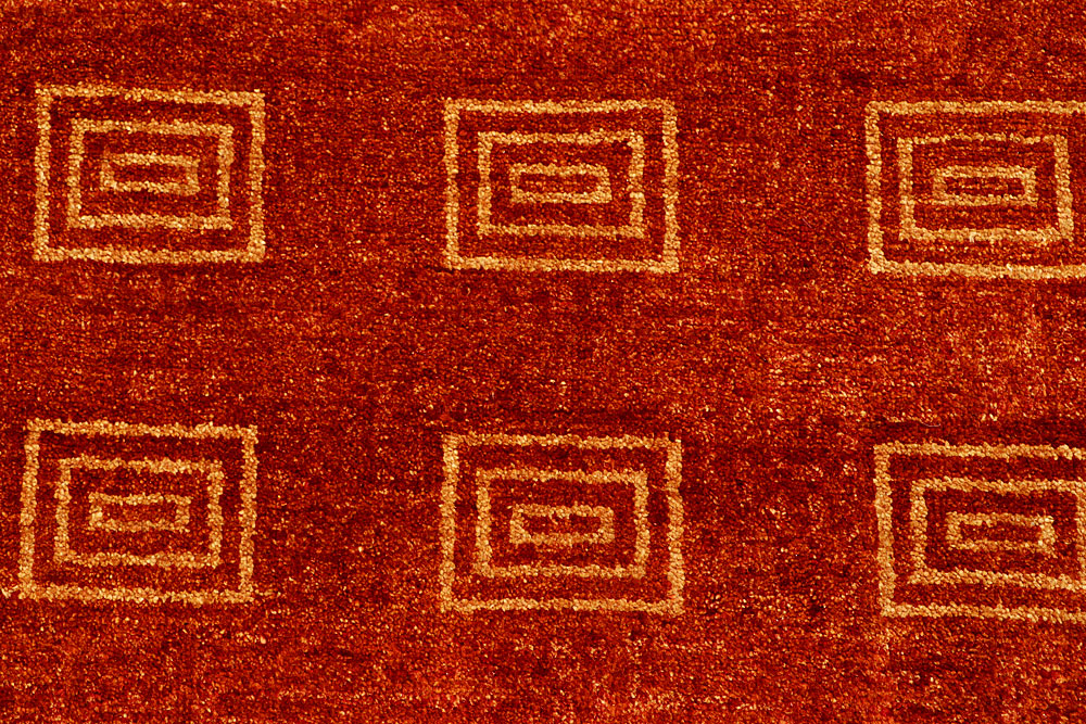 Firebrick Gabbeh 4' 7 x 6' 6 - No. 55738 - ALRUG Rug Store