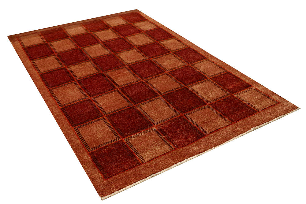 Firebrick Gabbeh 4' 6 x 7' - No. 55744 - ALRUG Rug Store