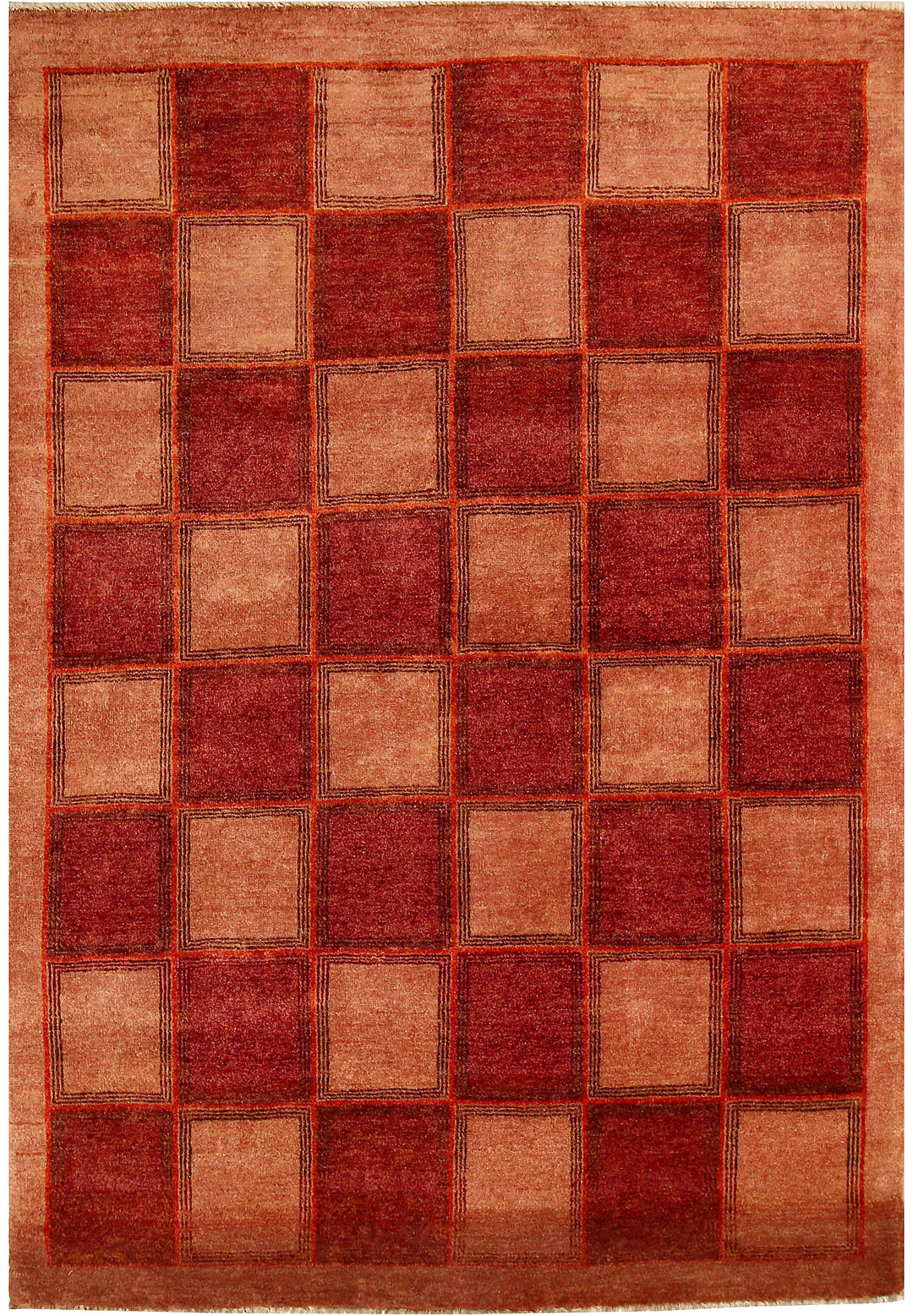 Firebrick Gabbeh 4' 6 x 7' - No. 55744 - ALRUG Rug Store