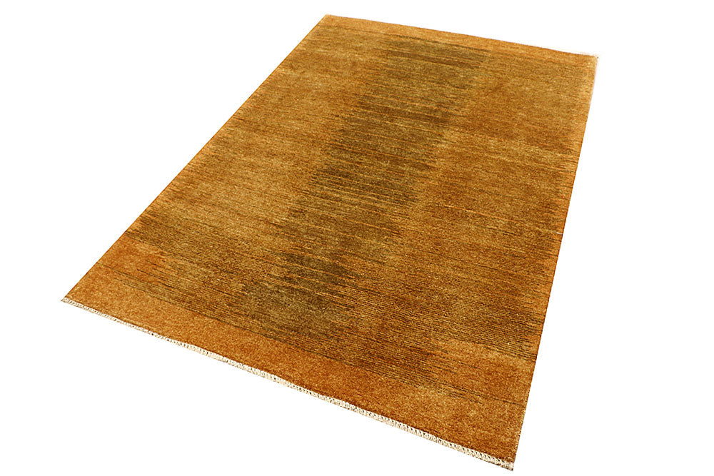 Dark Goldenrod Gabbeh 4' 5 x 6' 6 - No. 55745 - ALRUG Rug Store