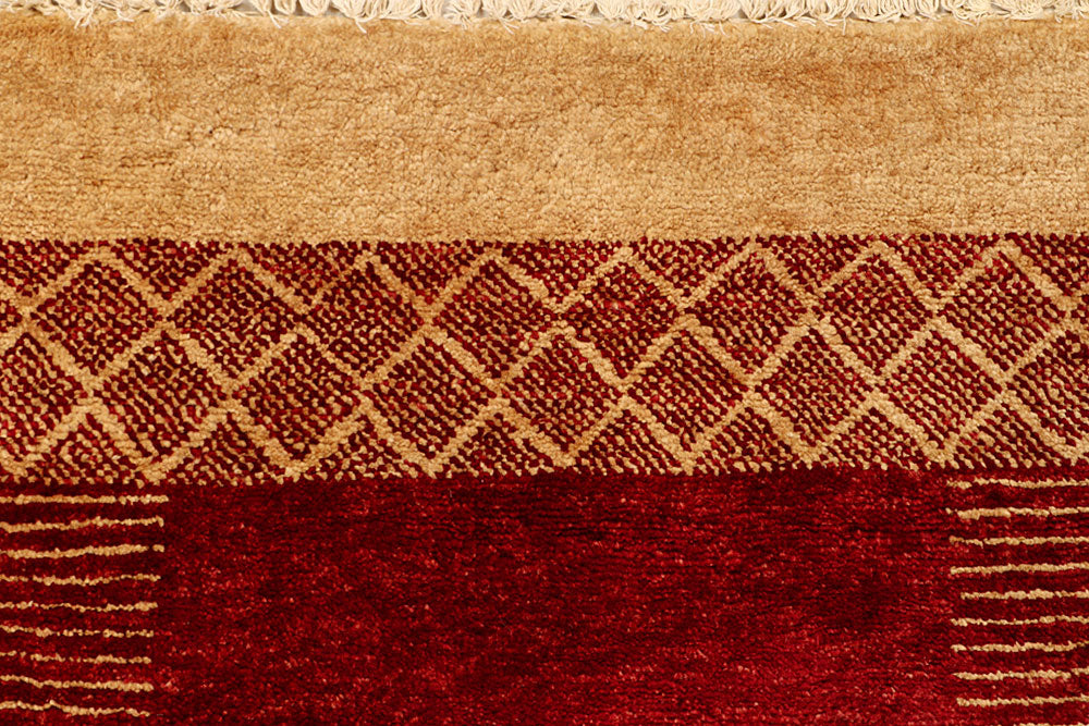 Dark Red Gabbeh 4' 7 x 6' 3 - No. 55746 - ALRUG Rug Store