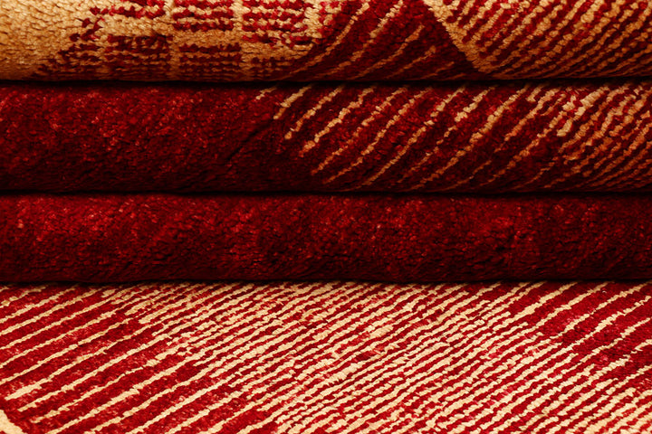 Dark Red Gabbeh 4' 7 x 6' 3 - No. 55746 - ALRUG Rug Store