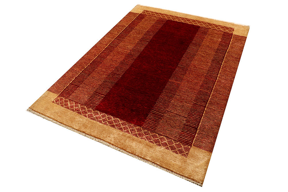Dark Red Gabbeh 4' 7 x 6' 3 - No. 55746 - ALRUG Rug Store