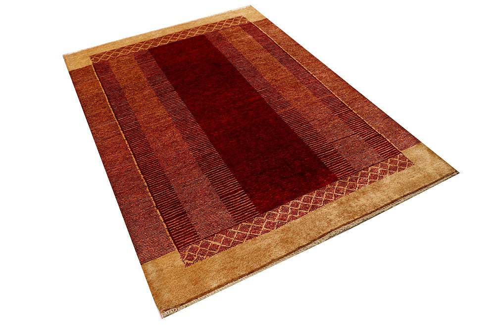 Dark Red Gabbeh 4' 7 x 6' 3 - No. 55746 - ALRUG Rug Store