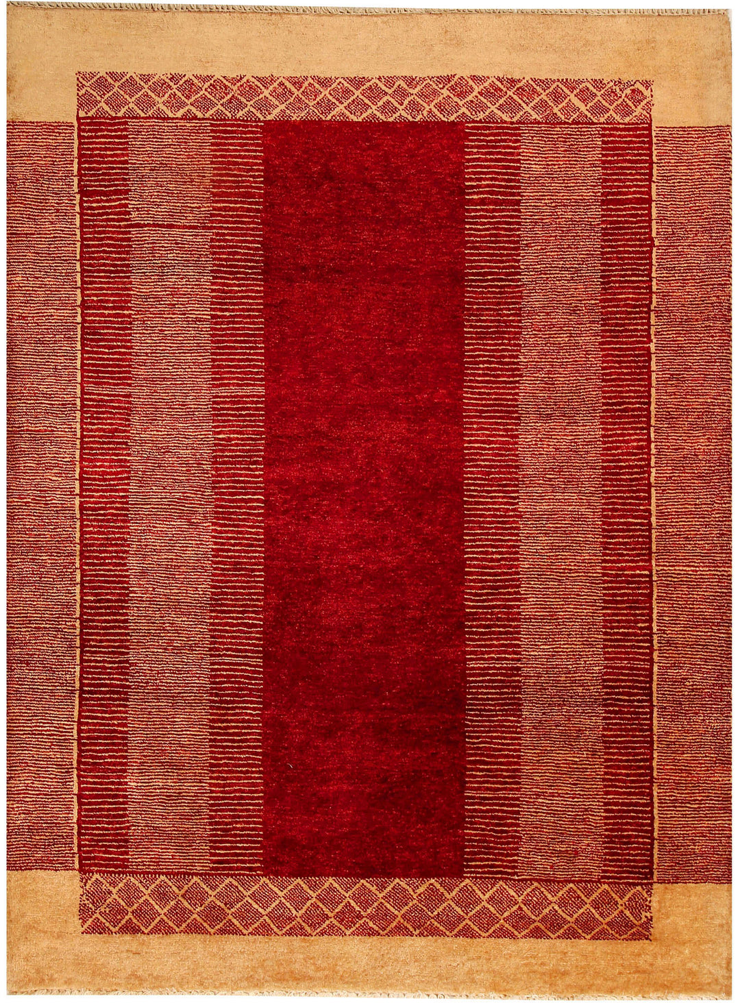 Dark Red Gabbeh 4' 7 x 6' 3 - No. 55746 - ALRUG Rug Store