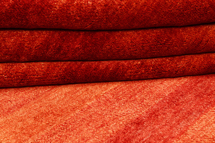 Orange Red Gabbeh 4' 6 x 6' 10 - No. 55748 - ALRUG Rug Store