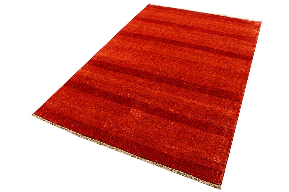 Orange Red Gabbeh 4' 6 x 6' 10 - No. 55748 - ALRUG Rug Store