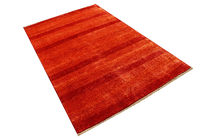 Orange Red Gabbeh 4' 6 x 6' 10 - No. 55748 - ALRUG Rug Store