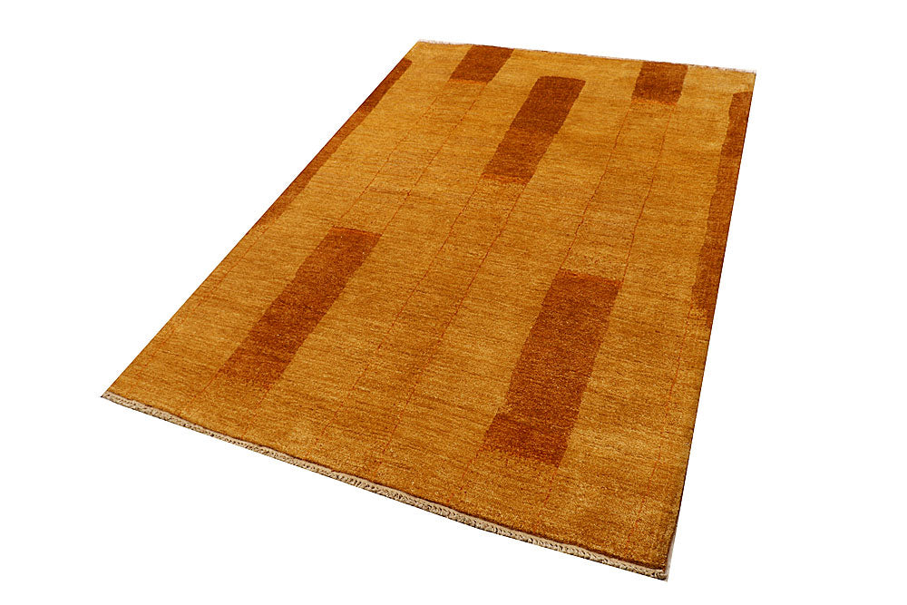 Goldenrod Gabbeh 4' 6 x 6' 7 - No. 55751 - ALRUG Rug Store