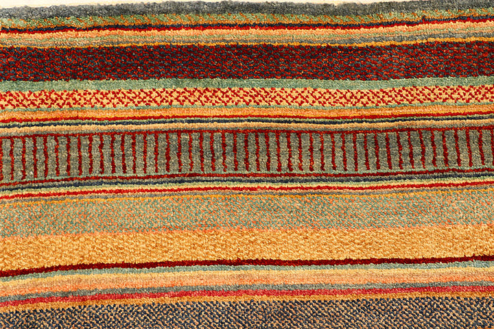 Multi Colored Gabbeh 4' 6 x 6' 4 - No. 55759 - ALRUG Rug Store