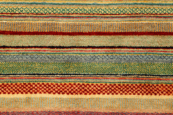 Multi Colored Gabbeh 4' 6 x 6' 4 - No. 55759 - ALRUG Rug Store