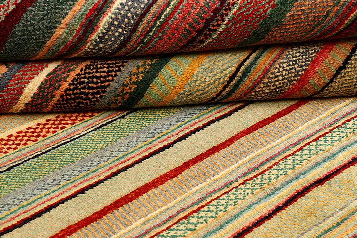 Multi Colored Gabbeh 4' 6 x 6' 4 - No. 55759 - ALRUG Rug Store