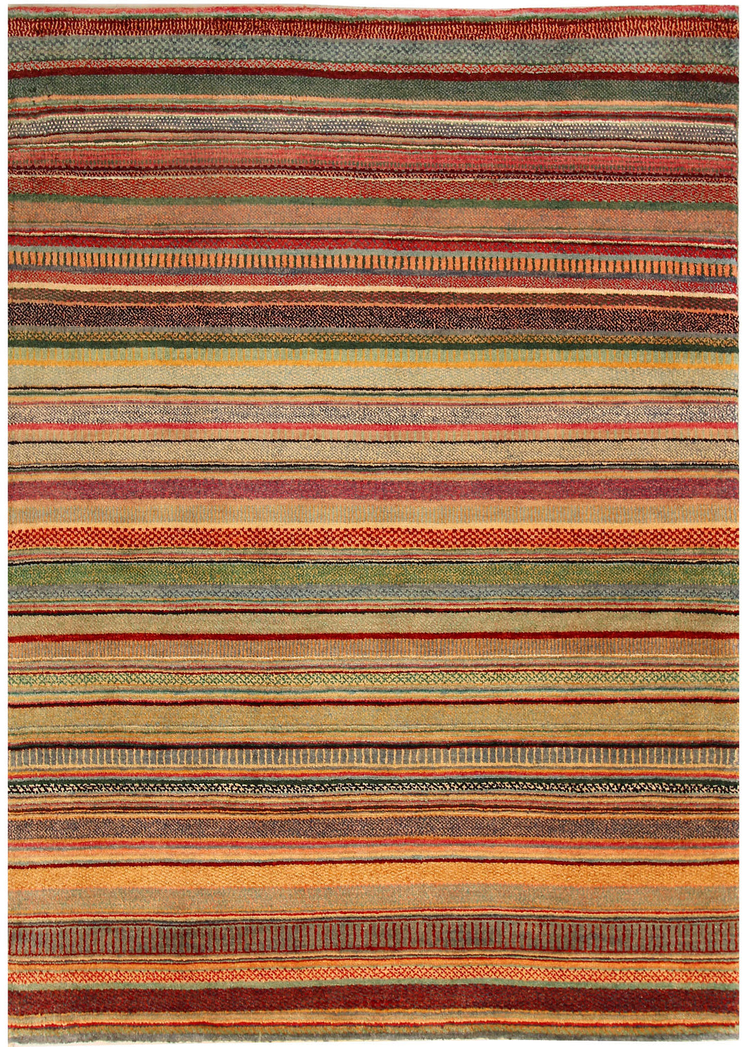 Multi Colored Gabbeh 4' 6 x 6' 4 - No. 55759 - ALRUG Rug Store
