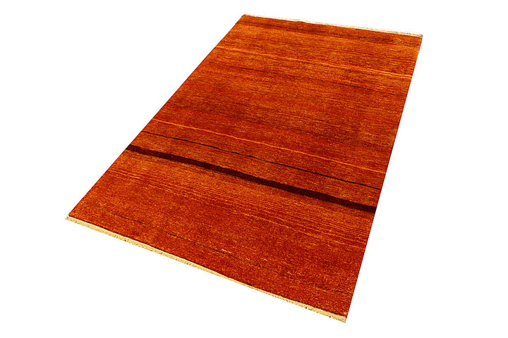 Orange Red Gabbeh 4' x 6' 3 - No. 55770 - ALRUG Rug Store