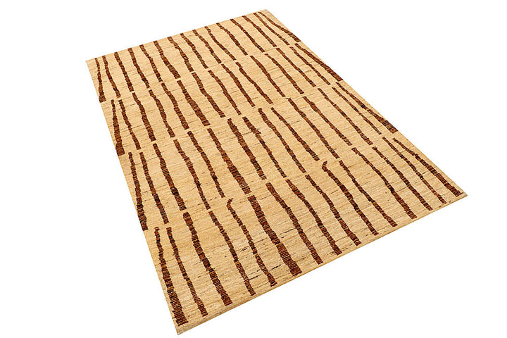 Blanched Almond Gabbeh 4' x 5' 11 - No. 55772 - ALRUG Rug Store