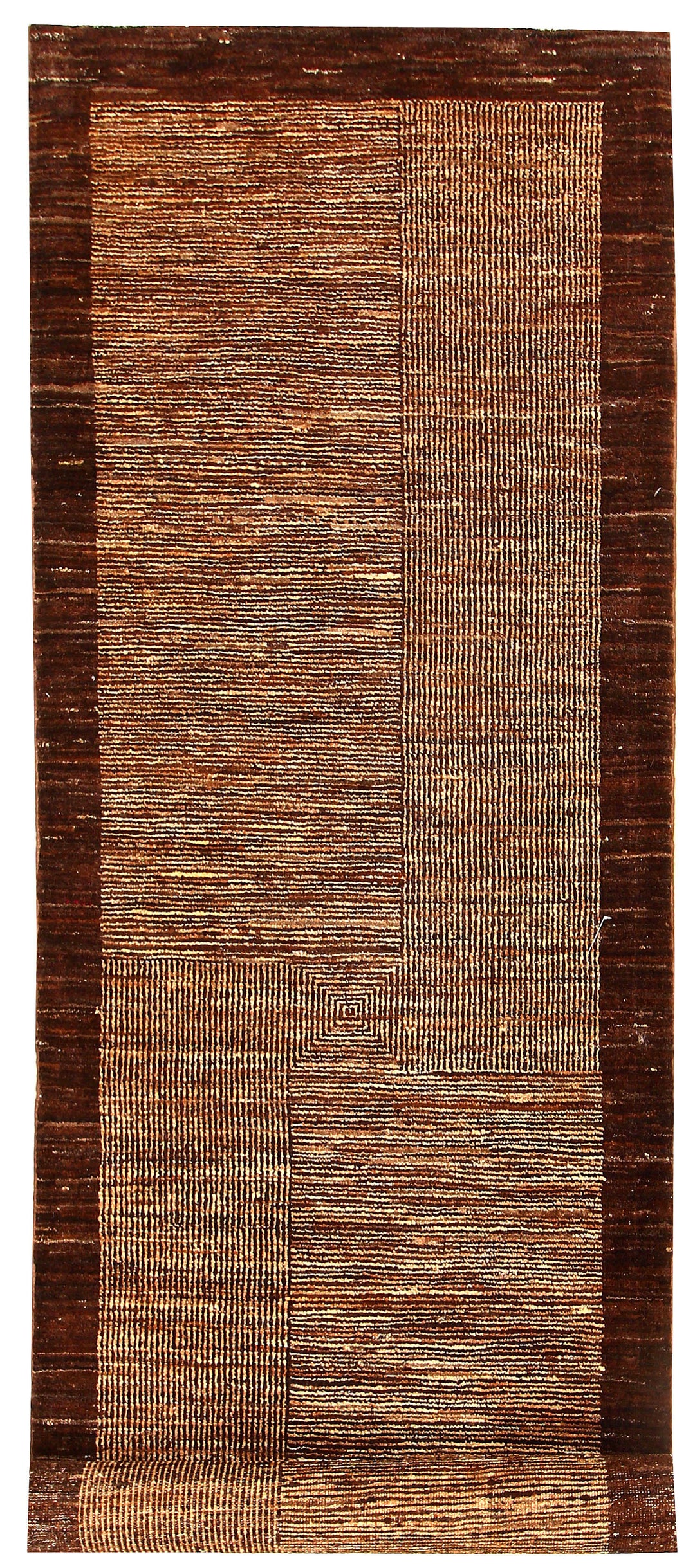 Saddle Brown Gabbeh 3' 3 x 8' - No. 55774 - ALRUG Rug Store