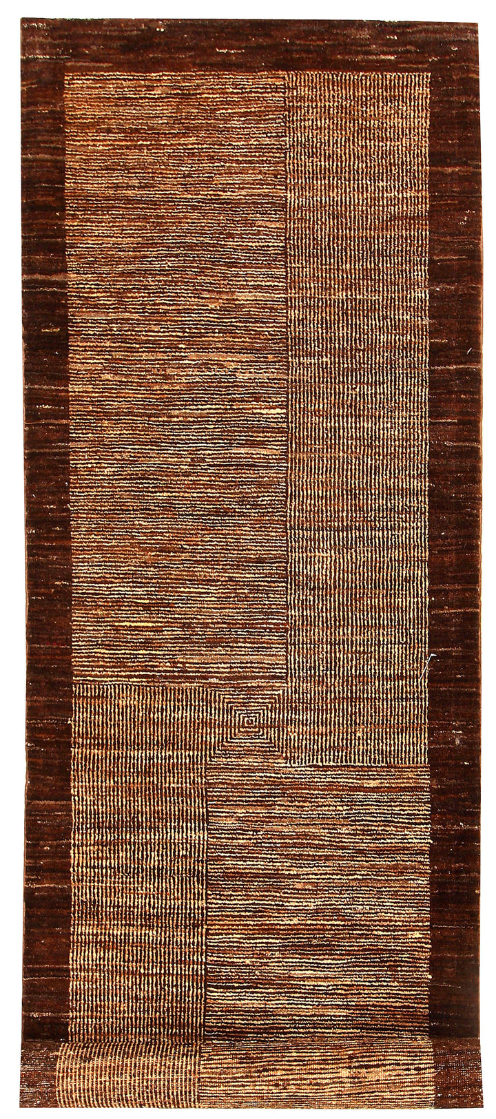 Saddle Brown Gabbeh 3' 3 x 8' - No. 55774 - ALRUG Rug Store