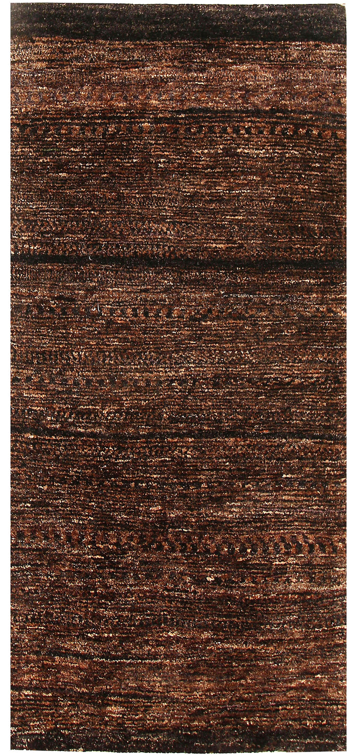 Saddle Brown Gabbeh 2' 7 x 5' 6 - No. 55778 - ALRUG Rug Store