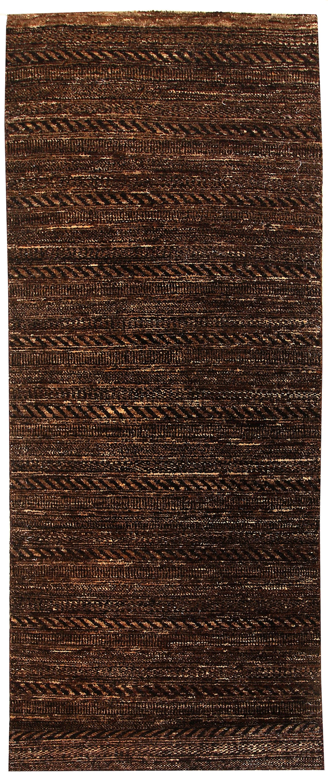 Saddle Brown Gabbeh 2' 7 x 8' - No. 55779 - ALRUG Rug Store