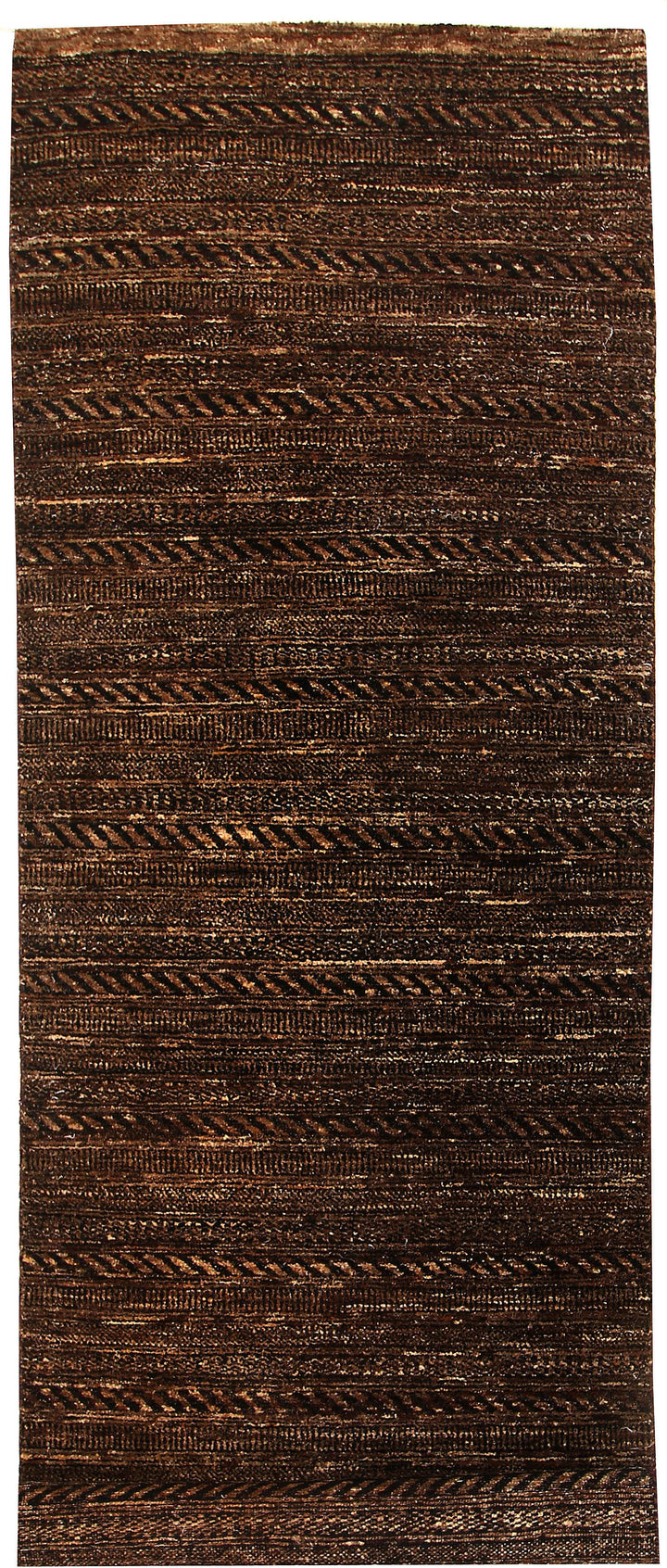 Saddle Brown Gabbeh 2' 7 x 8' - No. 55779 - ALRUG Rug Store