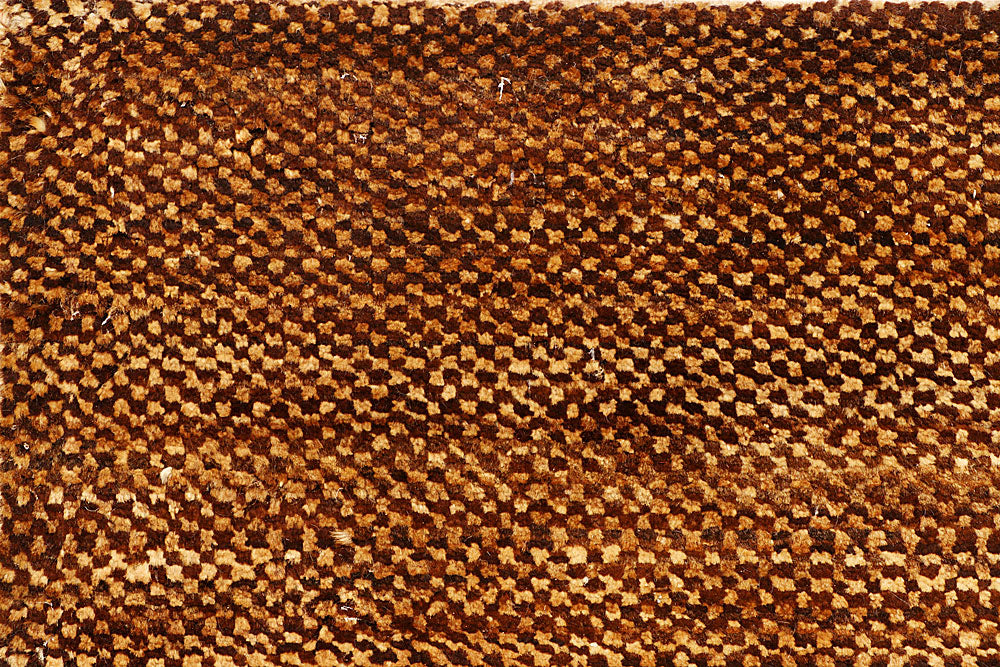 Saddle Brown Gabbeh 2' 7 x 8' - No. 55783 - ALRUG Rug Store