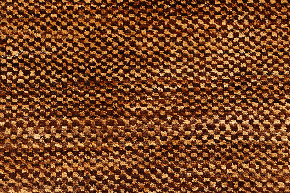 Saddle Brown Gabbeh 2' 7 x 8' - No. 55783 - ALRUG Rug Store